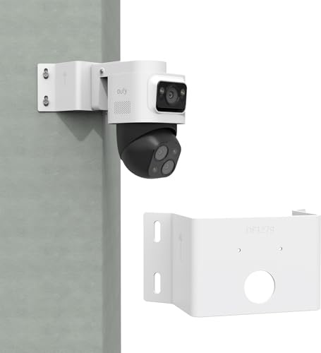 HOLACA Mount Compatible with eufy Security PoE NVR CCTV Camera Systems S4 Max and eufyCam S4 (Camera NOT Included), Surveillance Camera Mounting Bracket, 90°Corner Mount