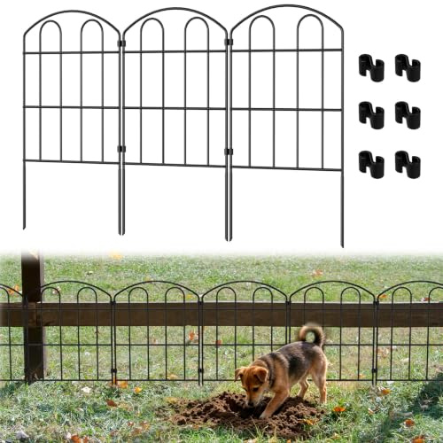 LIANTRAL Gartenzaun, Metall Steckzaun, Tier Barriere Zaun, 20 Stück