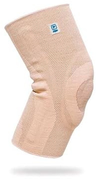 Orto-Flora Rodillera con Almohadilla de Silicona y Estabilizadores Laterales Prim Aqtivo Skin P701BG Talla L – Soporte de Rodilla con Compresión, Estabilización Lateral y Tejido Transpirable AirQuick