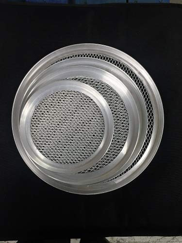 Half Inch Deep Aluminium Mesh Pizza Pan Baking Tray - Size 7 to 16 inch available ( 1/2 half Deep ) (11 Inch)