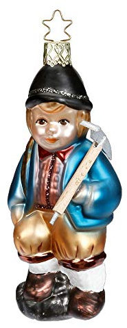 Inge-glas - Christbaumschmuck - Baumschmuck - Auf zum Gipfel! - Größe 11,5 cm - mundgeblasen