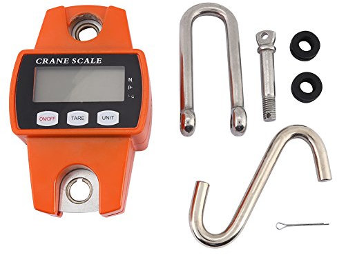 Akozon Elektronische Gepäckwaage/Tragbare Digitalwaage/300 kg Reisewaage Haken Skala für Industrielle Jagd Angeln Reise Küche Gepäck Digital Hängewaage Portable Mini LCD Digital Elektronische