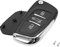 sourcing map Carcasa de Llave de Coche Mando Llavero de 3 Botones Espadín Sin Cortado para Peugeot 207 307 308