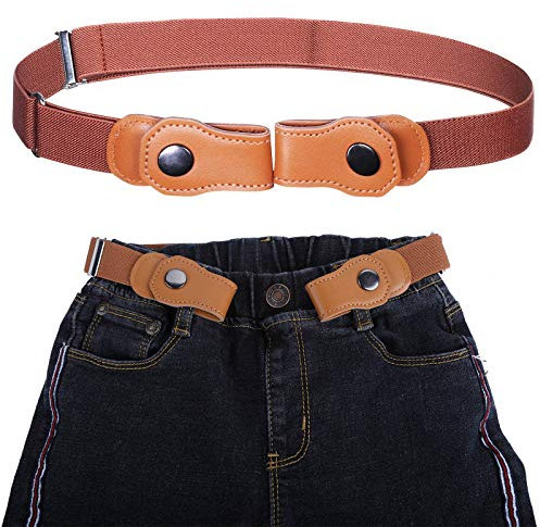 Kajeer Kindergürtel Ohne Schnalle für Jungen & Mädchen - Elastisch & Verstellbar (55-95 cm) Dehnbarer Stretch-Gürtel für Jeans, Hosen, Anzug (4-15 Jahre)