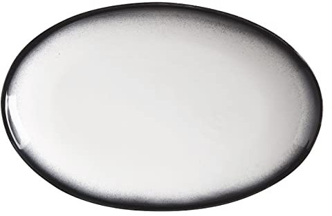 Maxwell & Williams AX0259 Caviar Granite - Bandeja Ovalada (cerámica, Granito, 25 x 16 cm)