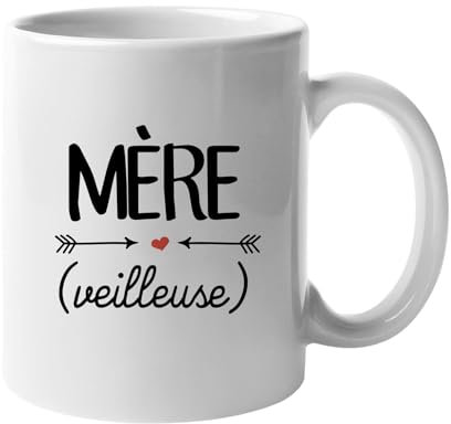 We Are Family, Mug Humoristique, Mère (Veilleuse), Thème Pour maman, Idée Cadeau Original Humour, Idée cadeau Famille, Ami, Collègue, Anniversaire, en Céramique, 330 ml, Blanc