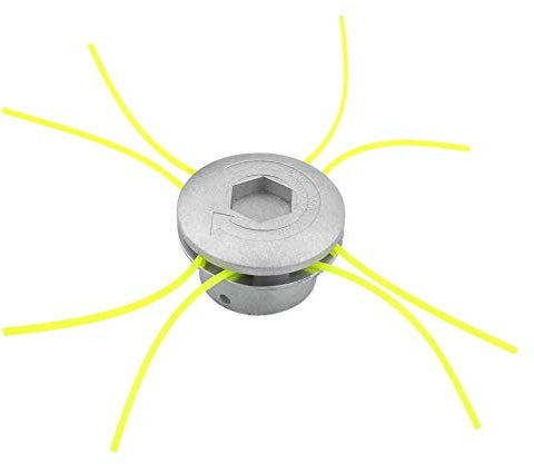 Nikou Aluminum Trimmer Head Spool Set Universal Grass Strimmer Head Trimmer Heads String Set Grass Brush Cutter Accessory Power Tools for Garden Lawn Patio