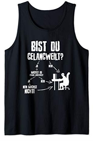 Bored Flow Chart Gaming Sarcastic Geek Nerd Funny Gamer Gift Tank Top