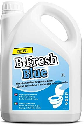 Lot de 1 liquide liquide B-Fresh Blue Thetford de 2 litres - Eliminine les odeurs - Idéal pour les toilettes portables et les camping-cars.