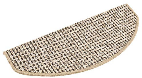 andiamo Stufenmatten Newport Treppenmatten robust pflegeleicht, 15 Stück, beige