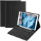 Tastatur Hülle 10.2 Zoll für IPad 9th Gen 2021/8th Gen 2020/7th Gen 2019/IPad Air 3 Gen 2019/IPad Pro 10.5 2017, Magnetisch Bluetooth Abnehmbare QWERTZ Deutscher Tastatur mit Schützhülle(Schwarz)