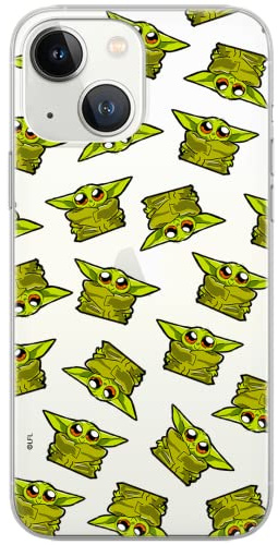 ERT GROUP Handyhülle für iPhone 13 Mini Original und offiziell Lizenziertes Star Wars Muster Baby Yoda 008, optimal an die Form des Handy angepasst, hülle aus TPU