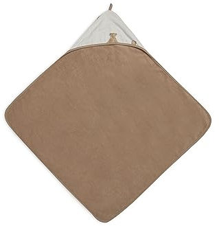 Jollein 534-836-66095 Kapuzenhandtuch Teddybär Frottee Biscuit/weiß (75x75 cm)