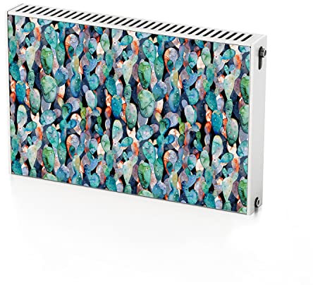 Coloray Heizkörper Magnet Heizkörperabdeckung Selbstklebend 90x60 cm - Kakteen