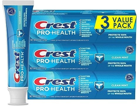 Crest Pro-Health Clean Mint Toothpaste (4.3oz) Triple Pack