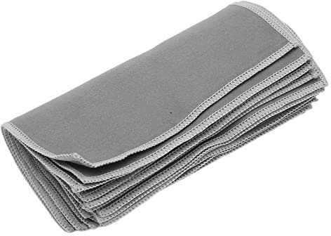 10 Stück Hörgeräte-Reinigungstücher, Wiederverwendbare Brillenputztücher (15 X 15 cm)