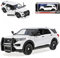 Motormax Ford Explorer XLT Police Interceptor Utility Weiss Polizei 6. Generation Ab 2019 1/24 Modell Auto