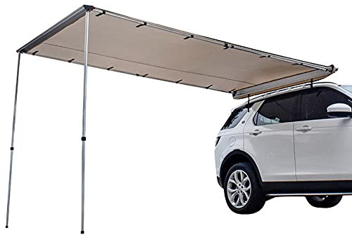 Auto-Markise, Auto-Seitenmarkise, Dachzelt, wasserdicht, Auto-Überdachung, Wohnmobil-Anhänger-Zelt, Auto-Sonnenschutz, Auto-Konto, Outdoor-Camping, Camping, Auto-Heck-Konto, Khaki