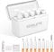 Edglete iPhone Cleaning Kit for Charging Port Cleaner, Multi-Tool iPhone Cleaner Repair Lightning Cables, Phone Cleaning Kit for iPhone, iPad, Connectors, Speakers, Airpod Cleaning Kit, White