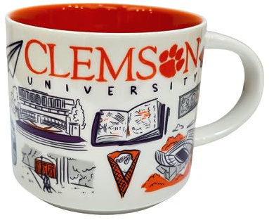 Starbucks Been There Series Campus Collection Clemson University Tasse à café en céramique 414 ml