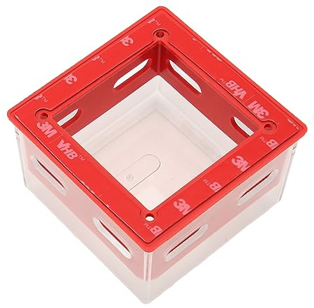 Dioche Emergency Stop Button Cover Lockout for Industry, Push Button Switch Protector with Unique Design, Box Type Transparent Push Button Switch Cover