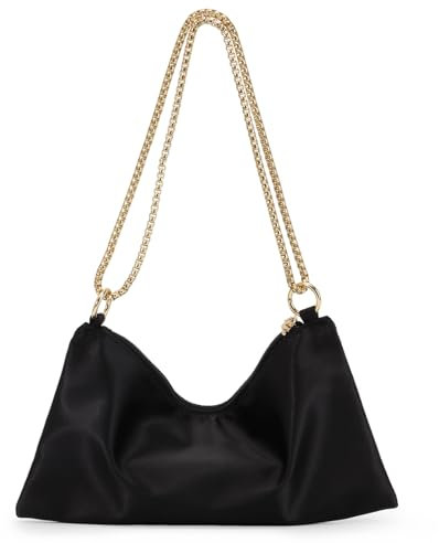 Jywmsc Damen Satin Abendtasche Glitzernde Clutch Handtasche Schultertasche für Party Prom Club Hochzeit