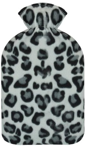 A2Z Hot Water Bottle Christmas Fairisle Reindeer - Hot Bottle AZ6230 Leopard Snow