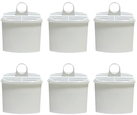 Nispira KWF2 Wasserfilterkartusche Ersatz Kompatibel mit Braun Kaffeemaschine KWF2 3105 3107 3112 3116 KF600 KF580 KF510 KF190 KF180 KF157 KF150 KF145 KFT16 | 6 Stück