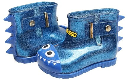Janly Scarpine Neonato Scarpe Primi Passi Bimba Estive Bambini Neonati Bambini Dinosauro Stivali da Pioggia Stivaletti Scarpe Casual Scarpine Neonata Scarpine Primi Passi Bambina (Blue, 26)