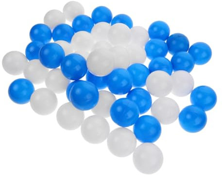 ibasenice 50pièces Boules Macaron pour Piscine à Balles Garçon Fille Boules Océaniques Colorées Douces Résistantes Aux Chocs Légères Et Portables pour Jeu Bain Et Tente De Jeu