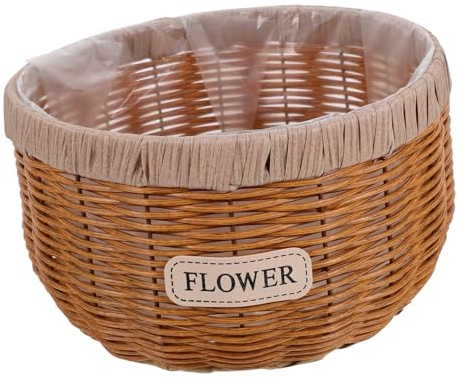 BESPORTBLE Panier De Jardin Rotin Synthétique Grand Pot De Plante Intérieur Extérieur Résistant Polyvalent pour Fleur Et Rangement Décoratif