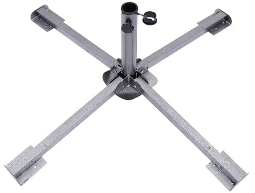 LDLAXM Pie De Sombrilla 1PSC Patio, sombrillas de Playa Negras for Playa, Soporte de Arena, sombrillas de Playa Cruzadas for Asiento de Arena para Jardín