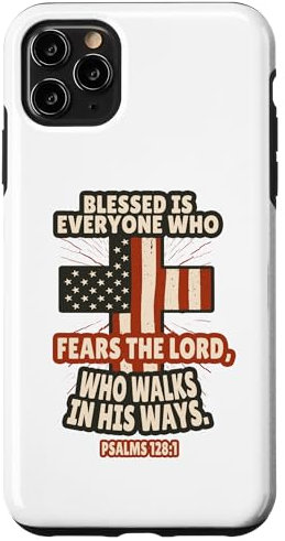 iPhone 11 Pro Max Psalms 128:1 Bible Verses Scripture Case