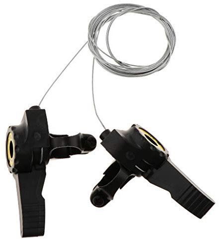 Courtieyeardceastea 1 Paar 3 x 5/6/7-Gang MTB Fahrrad Daumenschaltung Schaltung Top Mount Shifter Silber