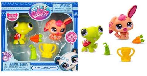 Littlest Pet Shop Minis 2er Set Figur S2-94&95 Schildkröte und Hase