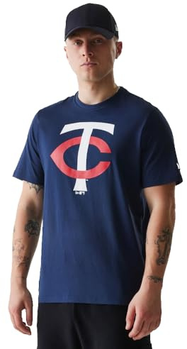 New Era MLB Minnesota Twins T-Shirt Herren & Damen Dunkelblau Gr. XL | Offizielles Lizenzprodukt mit hochwertigem Logo-Print für Fans, optimale Passform, herrlich weiche Baumwolle