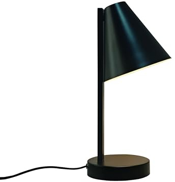 Nordlux Wilmer Tischleuchte, Schwarz, Kompaktes Design, E14 Fassung, USB-C Anschluss, Drehbarer Lampenschirm, 40 W, für Schreibtisch, Nachttisch und Wohnzimmer