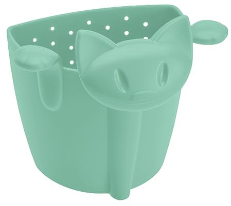 Koziol MIAOU Teesieb für losen Tee | für eine Tassenportion | zum Einhängen | biozirkulärer Kunststoff, spülmaschinengeeignet, spülmaschinengeeignet, Küche, Haushalt, gedeckter Tisch (sweet green)