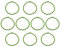 Lerpwige 10 Pcs Hochsprung Bungee Kabel 8mm Trampolin Elastizes Seiltrampolin Binde Gurt Aluminiumschnallen Stretchschnitte