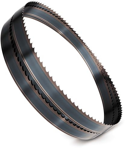 Orta Flexback Carbonstahl Bandsägeblatt | kompatibel mit gängigen Bandsägen | Weich-/Hartholz, Kunststoff, NE-Metall, Kurven- und Geradschnitte, feiner Schnitt | 1400 x 6 x 0,36 mm 14 ZpZ | 1 Stück