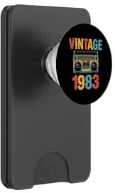 Casete de música Retro Boombox Vintage de 1983 PopSockets PopWallet para MagSafe