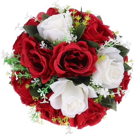 Levemolo Kunstblumen Hochzeit Rosenblüten als Tischdekoration für Hochzeitsfeier und Desserttisch Hochsimuliert Verblasst