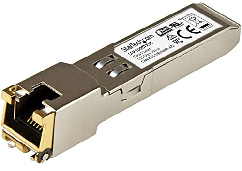 StarTech MSA Unkodiertes SFP-Modul, 1000BASE-TX, RJ-45 100m | Kupfer SFP RJ45, Netzwerk Transceiver Modul, Hot-Swap-fähig, Für Switches und Router, 1GbE Konnektivität