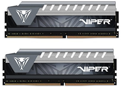 Viper Elite DDR4 2666 8GB (2x4GB) C16 Kit di Memoria Gaming RAM XMP 2.0 Nero/Grigio