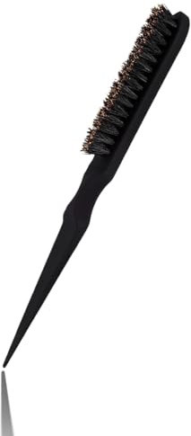Teasing Hair Brush, Toupierbürste Friseur Neckender Haarbürste, professioneller Salon, der Haarbürste Friseur Werkzeuge kämmt(Schwarz)