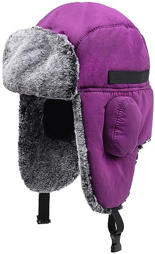 Winter Warm Trapper Jagd Hut Ohrenklappen Trooper Russisch Mütze Maske Ushanka Pelzmützen Männer Frauen