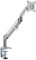 Techly 362152 Supporto da Scrivania Monitor LED 17-32 con Molla a Gas Bianco Silver Bianco/Grigio
