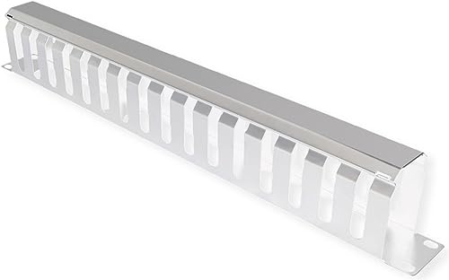VALUE 19-Frontplatte 1 HE mit Rangierkanal 40 x 60 mm, grau