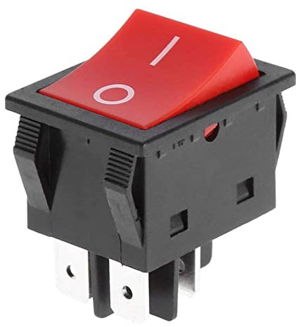 LANTRO JS Interruptor oscilante de 4 Pines, 30A Soldador máquina de soldadura Tipo de barco ON/OFF del interruptor, Basculante de conmutación Uso Industrial, Interruptor basculante de conmutación