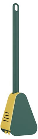 Golfbürstenkopf Toilettenbürste Silikon-Flex-Toilettenbürste Keine Sackgassen Toilettenreinigungsbürste an Der Wand Hängende Schnell Trocknende Toilettenbürste mit langem Griff(Grün)